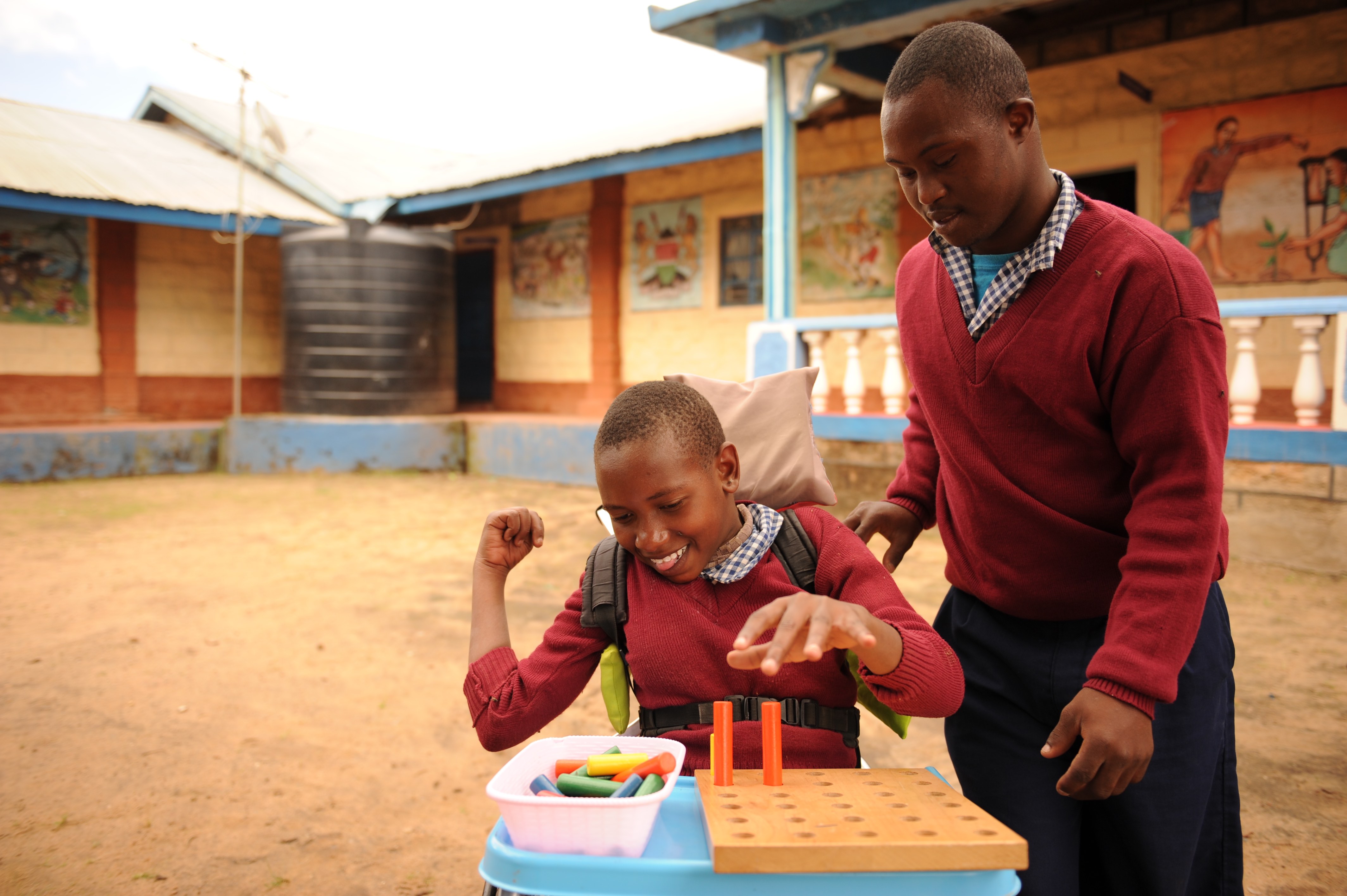 Wheelchair brings a smile to Mwikali, in Kenya Kenya World Vision